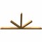 Ekena Millwork Saratoga Rough Sawn Timber Gable Bracket, Western Red Cedar, 108"W x 54"H x 4"D x 4"F, 12/12 Pitch GBW108X54X0404SAR00RWR - alternate 5